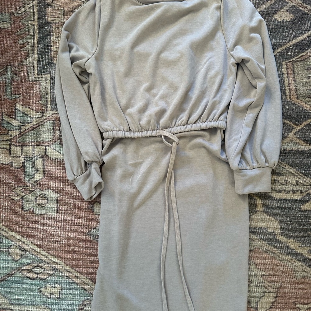 H&M Gray Midi Dress